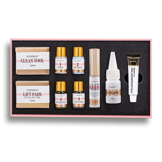 Kit ICONSIGN 2 en 1 – Teinture Sourcils & Rehaussement Cils | Regard Intense à Domicile